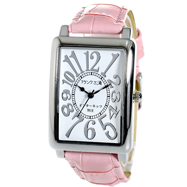 フランク三浦 メンズ 腕時計 FM01IT-SVPK ホワイト ピンク ネット限定 ラッピング可 送料無料 即日発送
