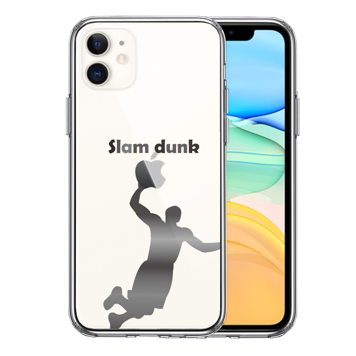 iPhone11 ケース クリア バスケットボール スラムダンク スマホケース 側面ソフト 背面ハード ハイブリッド