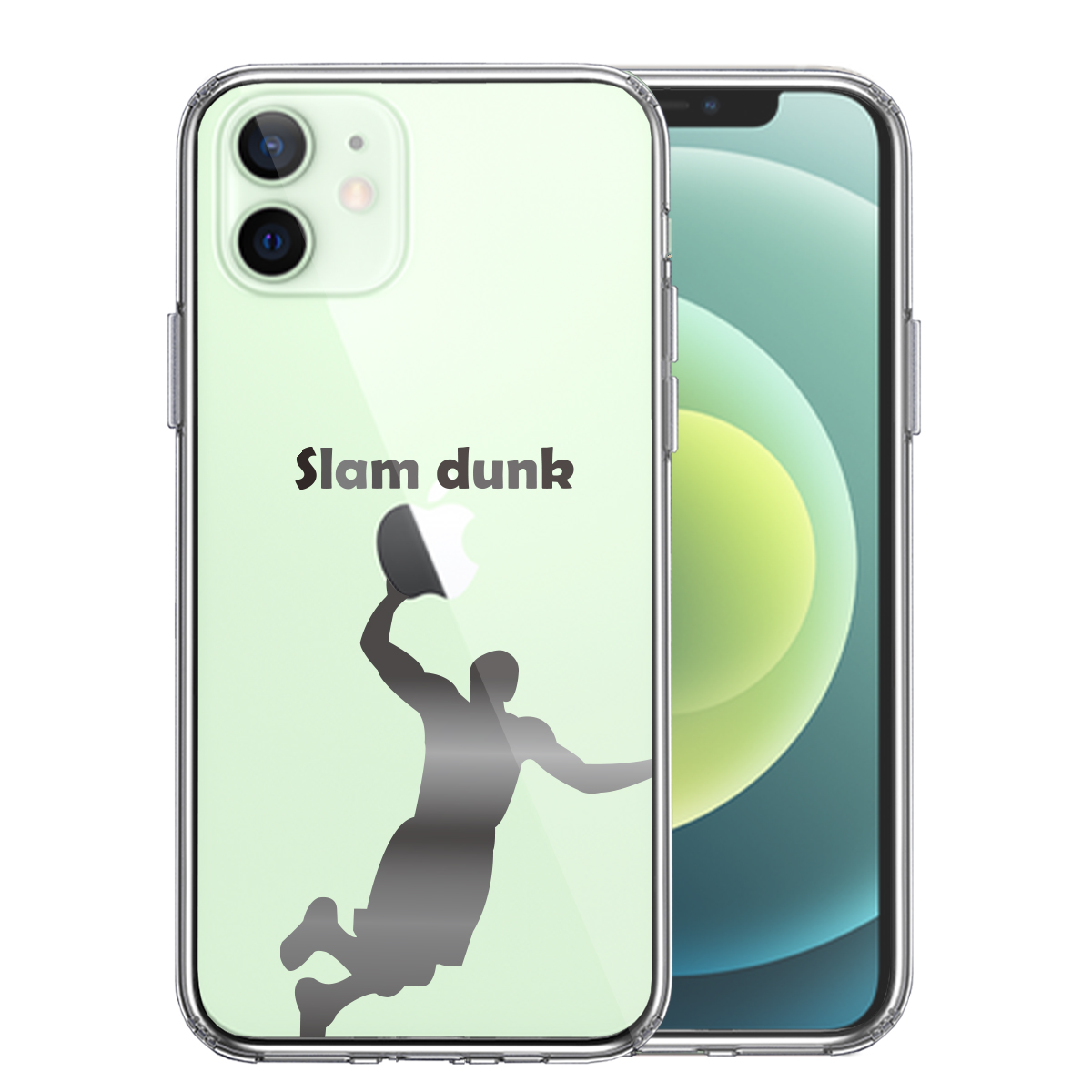 iPhone12mini ケース クリア バスケットボール スラムダンク スマホケース 側面ソフト 背面ハード ハイブリッド
