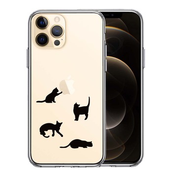 iPhone12Pro ケース クリア 陽だまりのにゃんこ ねこ 猫 スマホケース 側面ソフト 背面ハード ハイブリッド