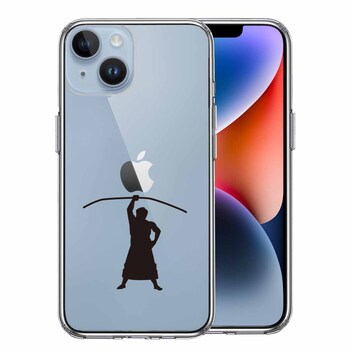 iPhone14Plus ケース クリア おすもうさん 相撲 弓取り スマホケース 側面ソフト 背面ハード ハイブリッド