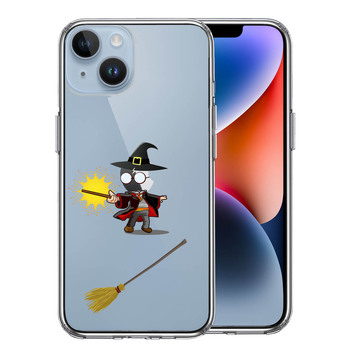 iPhone14 ケース クリア 映画パロディ 魔術師 スマホケース 側面ソフト 背面ハード ハイブリッド