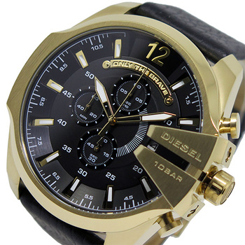 ディーゼル 腕時計 DZ4344 メンズ メガチーフ MEGA CHIEF クオーツ クロノグラフ ブラック ブラック ラッピング可 送料無料 即日発送