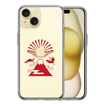 iPhone15 ケース クリア 富士山 初日の出 スマホケース 側面ソフト 背面ハード ハイブリッド