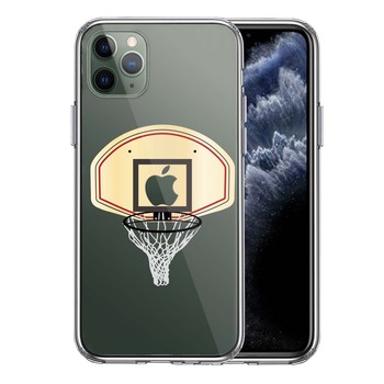 iPhone11pro ケース クリア バスケットボール ゴール スマホケース 側面ソフト 背面ハード ハイブリッド 送料無料 即日発送